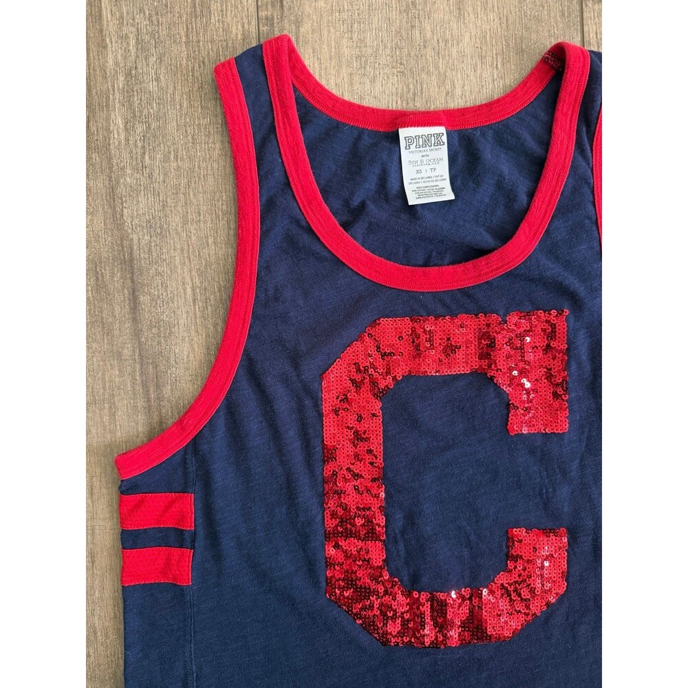 PINK Victoria’s Secret sequin C tank top discontinued MLB size XS